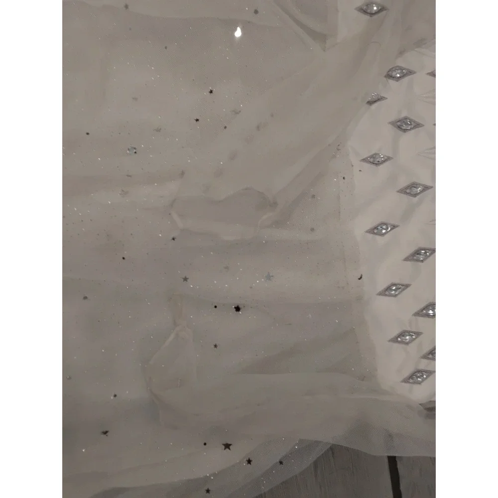 Frozen White Ombre‎ Sparkle Costume Dress Girls Kids Size 10-12